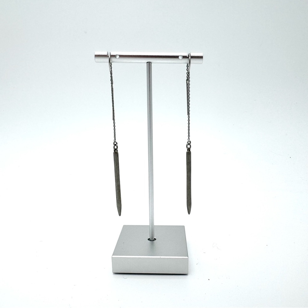 Silver Threader Drop Earrings